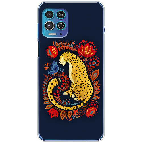 Чехол BoxFace Motorola G100 Petrykivka Leopard