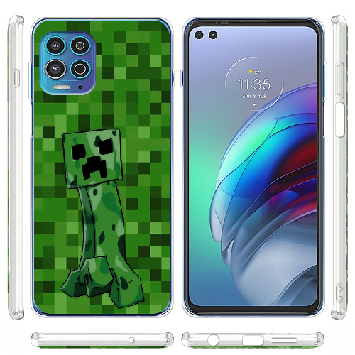 Чехол BoxFace Motorola G100 Minecraft Creeper