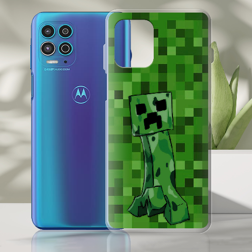 Чехол BoxFace Motorola G100 Minecraft Creeper