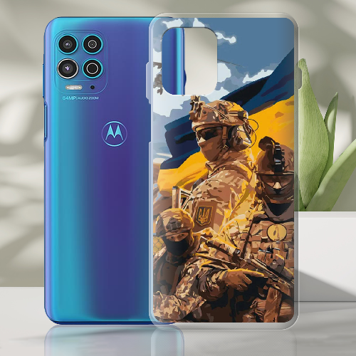 Чехол BoxFace Motorola G100 Воїни ЗСУ