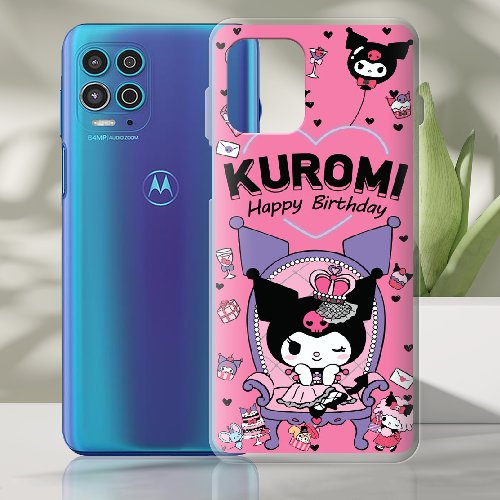 Чехол BoxFace Motorola G100 День народження Kuromi