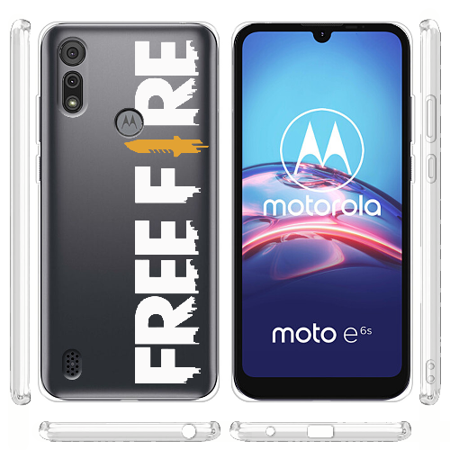 Чехол BoxFace Motorola E6S Белый Free Fire