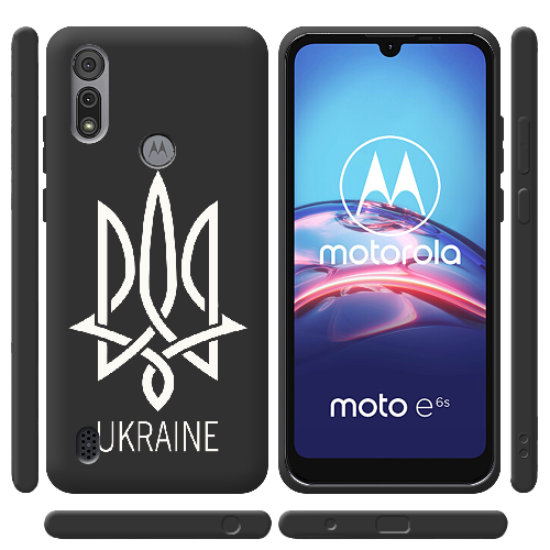 Чехол BoxFace Motorola E6S Тризуб монограмма UKRAINE