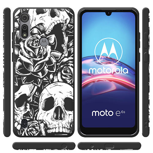 Чехол BoxFace Motorola E6S Skull and Roses