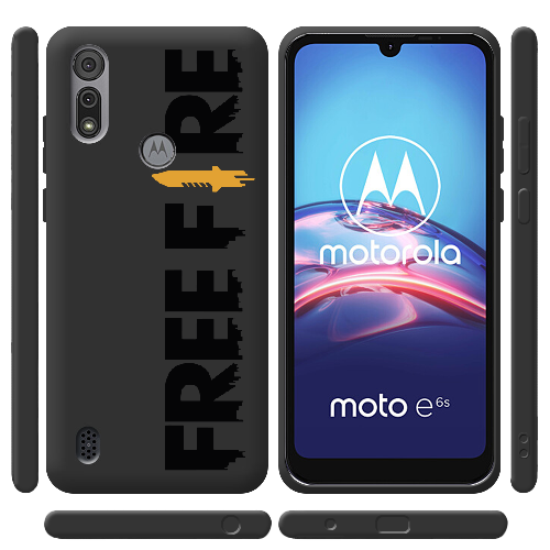 Чехол BoxFace Motorola E6S Черный Free Fire