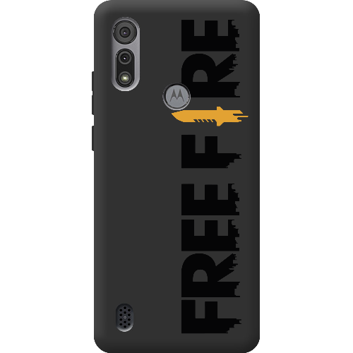 Чехол BoxFace Motorola E6S Черный Free Fire