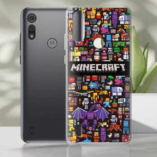 Чехол BoxFace Motorola E6S Minecraft Mobbery