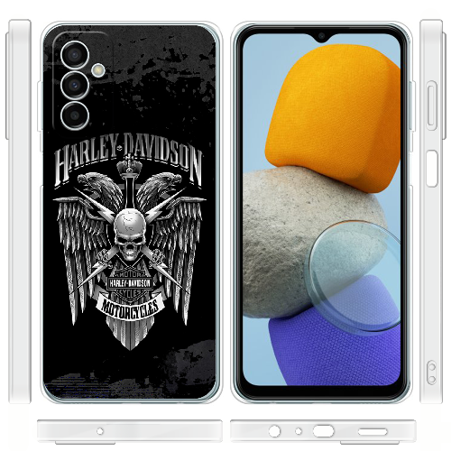 Чехол BoxFace Samsung Galaxy M13 (M135) Harley Davidson skull and eagles