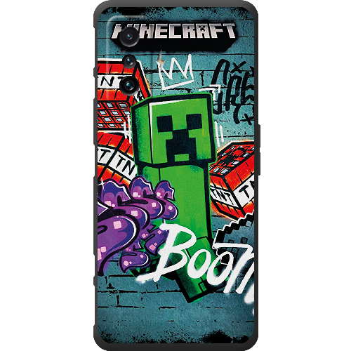 Чехол BoxFace Poco F4 GT Minecraft Graffiti