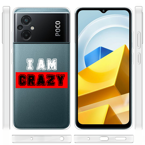 Чехол BoxFace Poco M5 I'm Crazy