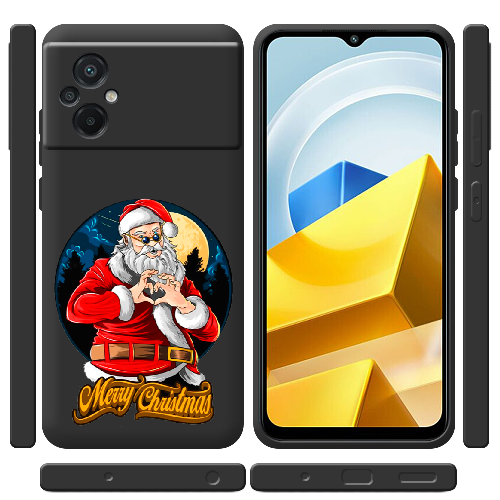 Чехол BoxFace Poco M5 Cool Santa and heart