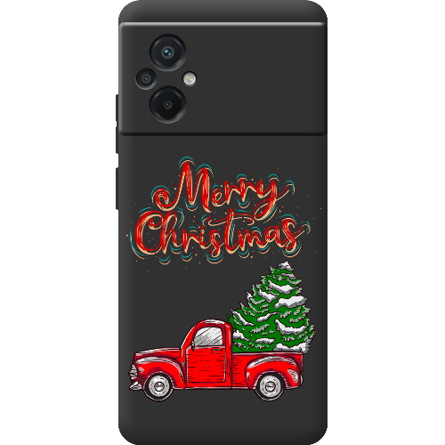 Чехол BoxFace Poco M5 Holiday Car Merry Christmas