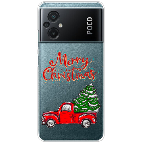 Чехол BoxFace Poco M5 Holiday Car Merry Christmas