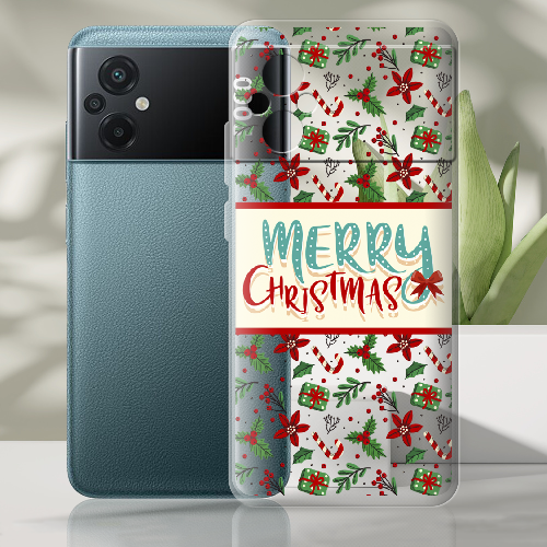 Чехол BoxFace Poco M5 Vintage Christmas Congratulation