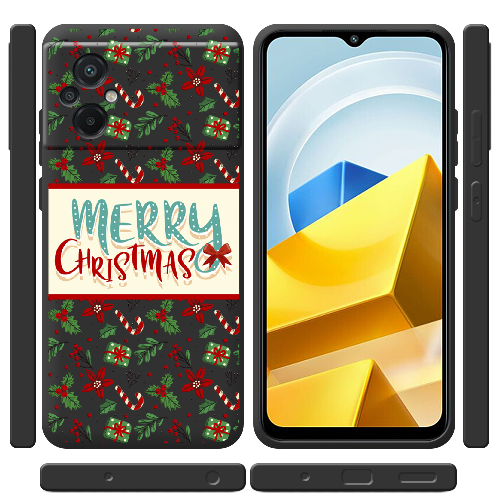 Чехол BoxFace Poco M5 Vintage Christmas Congratulation