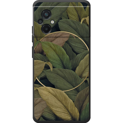 Чехол BoxFace Poco M5 Green Leaf