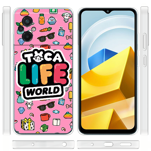 Чехол BoxFace Poco M5 Toca Boca Life World