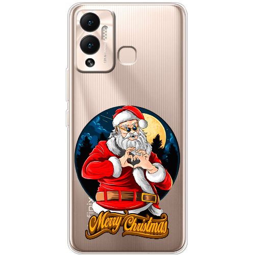 Чехол BoxFace Infinix Hot 12 Play Cool Santa and heart