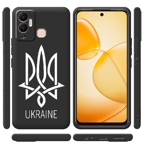 Чехол BoxFace Infinix Hot 12 Play Тризуб монограмма UKRAINE