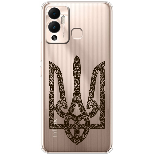 Чехол BoxFace Infinix Hot 12 Play Ukrainian Black Trident