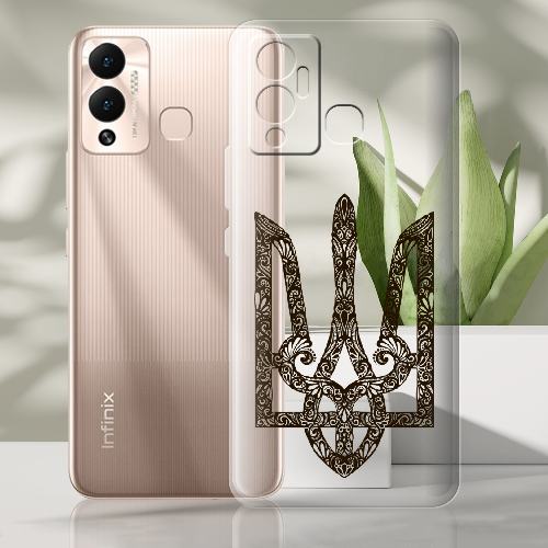 Чехол BoxFace Infinix Hot 12 Play Ukrainian Black Trident