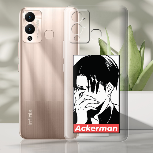 Чехол BoxFace Infinix Hot 12 Play Attack On Titan - Ackerman