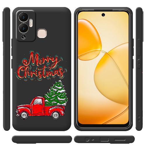 Чехол BoxFace Infinix Hot 12 Play Holiday Car Merry Christmas