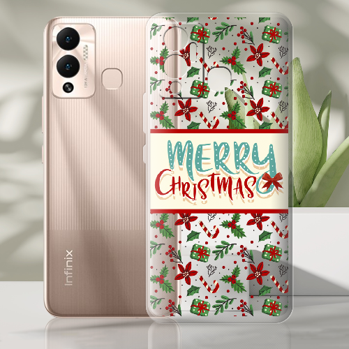 Чехол BoxFace Infinix Hot 12 Play Vintage Christmas Congratulation