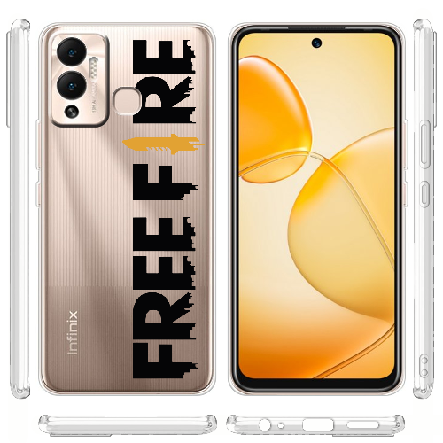 Чехол BoxFace Infinix Hot 12 Play Черный Free Fire