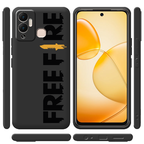 Чехол BoxFace Infinix Hot 12 Play Черный Free Fire