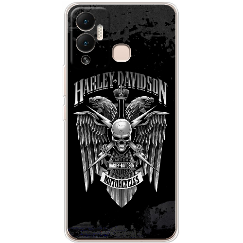 Чехол BoxFace Infinix Hot 12 Play Harley Davidson skull and eagles