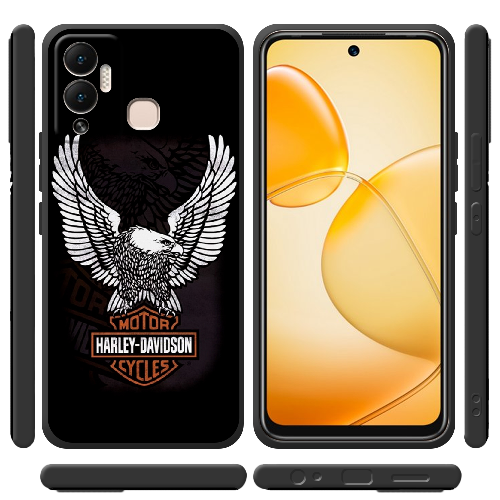 Чехол BoxFace Infinix Hot 12 Play Harley Davidson and eagle