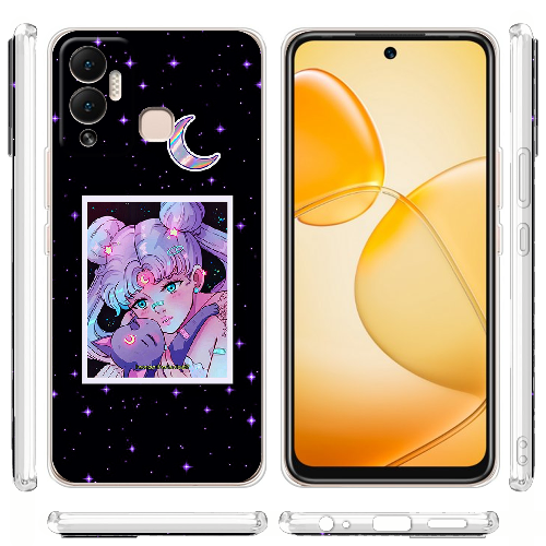 Чехол BoxFace Infinix Hot 12 Play Sailor Moon night