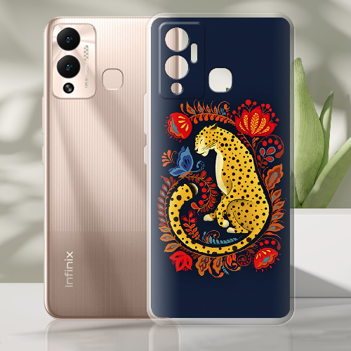 Чехол BoxFace Infinix Hot 12 Play Petrykivka Leopard