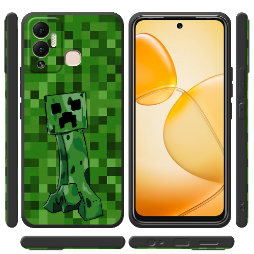 Чехол BoxFace Infinix Hot 12 Play Minecraft Creeper