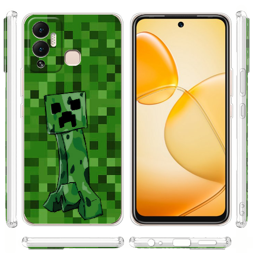 Чехол BoxFace Infinix Hot 12 Play Minecraft Creeper