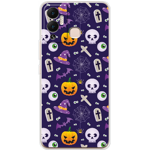 Чехол BoxFace Infinix Hot 12 Play Halloween Purple Mood