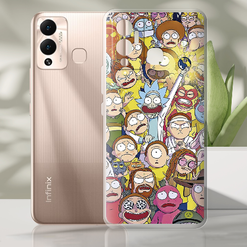 Чехол BoxFace Infinix Hot 12 Play Rick and Morty все герои