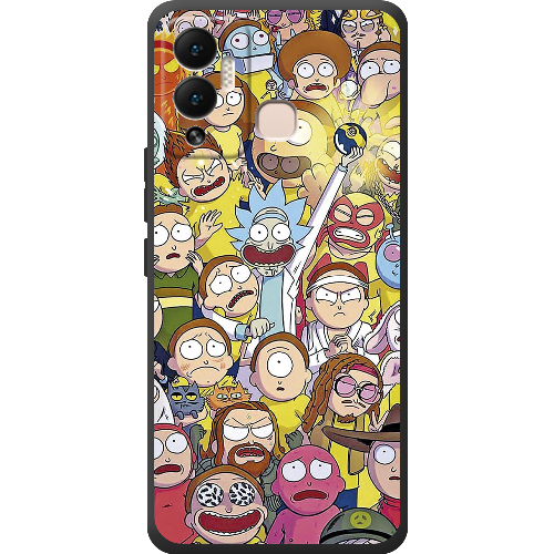 Чехол BoxFace Infinix Hot 12 Play Rick and Morty все герои