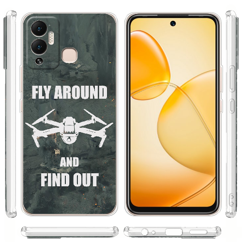 Чехол BoxFace Infinix Hot 12 Play Дрон Fly Around