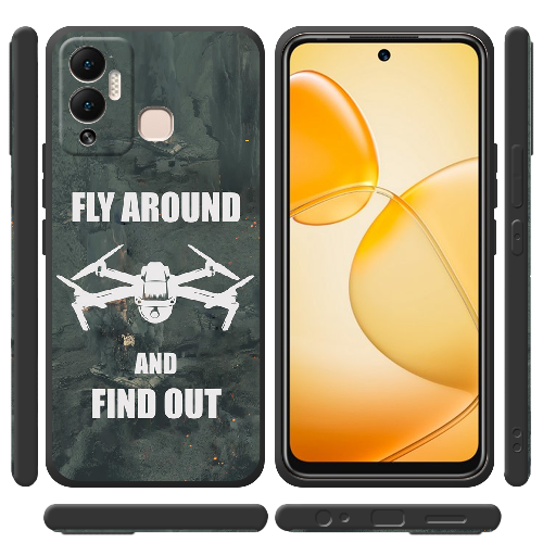 Чехол BoxFace Infinix Hot 12 Play Дрон Fly Around