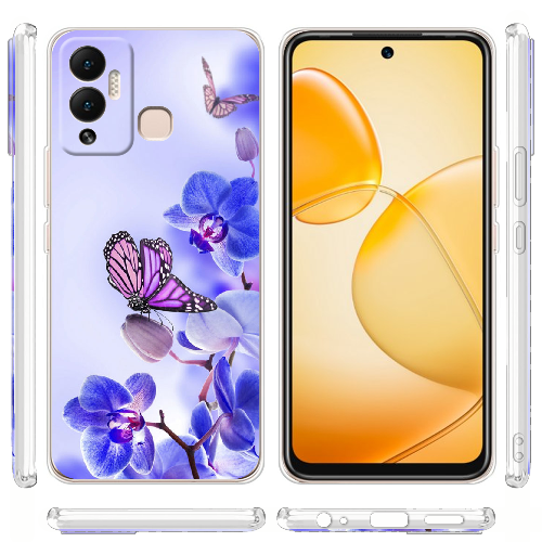 Чехол BoxFace Infinix Hot 12 Play Orchids and Butterflies