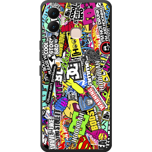 Чехол BoxFace Infinix Hot 12 Play Multicolored Inscriptions