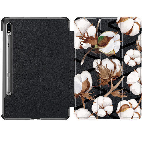 Чехол для Samsung Galaxy Tab S7 T875 11" Cotton flowers