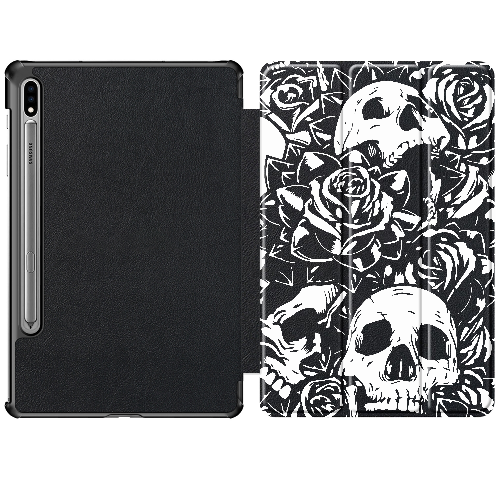 Чехол для Samsung Galaxy Tab S7 T875 11" Skull and Roses