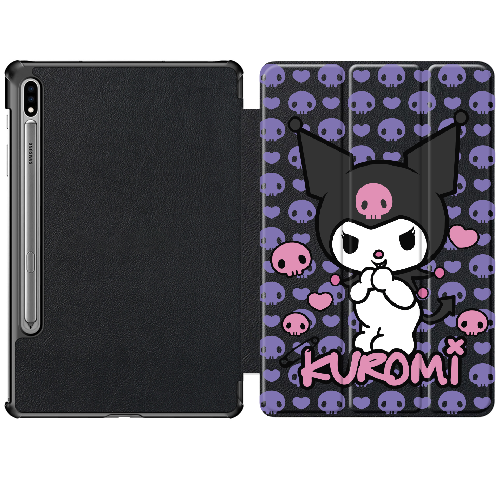 Чехол для Samsung Galaxy Tab S7 T875 11" Kuromi Purple Skull