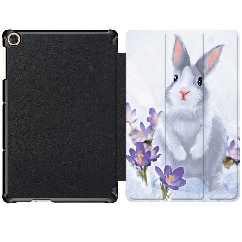Чехол для Huawei MatePad T10S 10.1" Заєць в зимових квітах