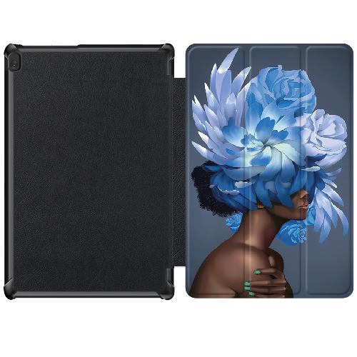 Чехол для Lenovo Tab M10 TB-X605 / TB-X505 10.1" Exquisite Blue Flowers