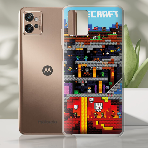 Чехол BoxFace Motorola G32 Minecraft Lode Runner