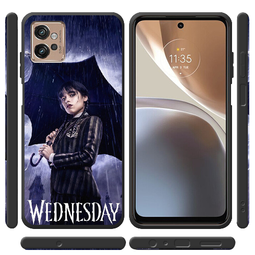 Чехол BoxFace Motorola G32 Wednesday Addams